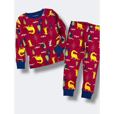 Піжама Carters Dinosaur Burgundy