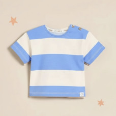 Футболка Bright Striped /Блакитний