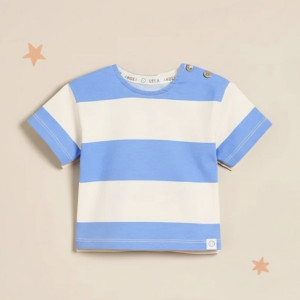 Футболка Bright Striped /Блакитний
