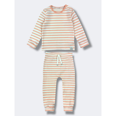 Комплект в рубчик George Cream/Peach