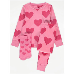 Піжама флісова Pink Heart