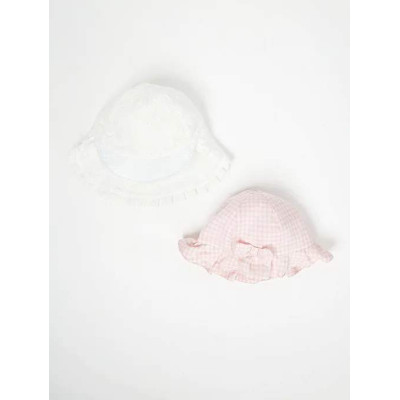 Панама George Pink Gingham Frill