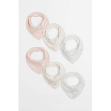 Нагрудник-банданка НМ Light pink/Hearts