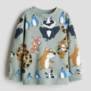 Світшот HM Sage green/Animals