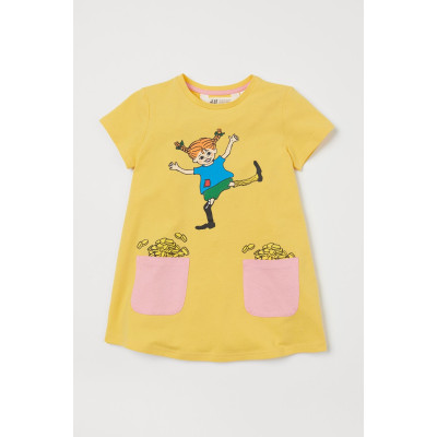 Сукня H&M Yellow/Pippi Longstocking