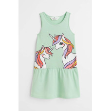 Сарафан HM Light green/Unicorns