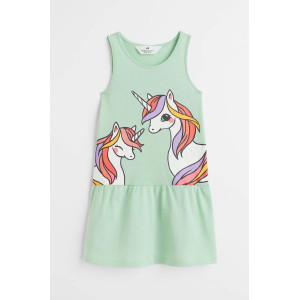 Сарафан HM Light green/Unicorns