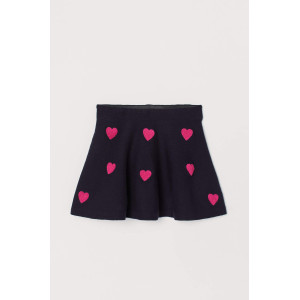 Спідниця HM Dark blue/Hearts