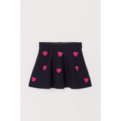 Спідниця H&M Dark blue/Hearts