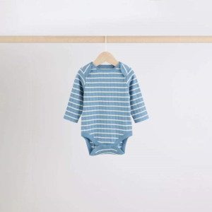 Бодік з довгим рукавом Ribbed/Blue Stripes
