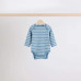 Бодік з довгим рукавом Next Ribbed/Blue Stripes