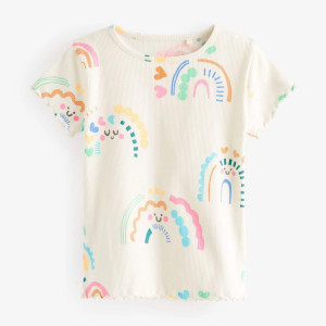 Футболка Rib/Natural white