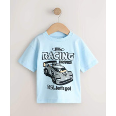 Футболка оверсайз Race Car /Blue