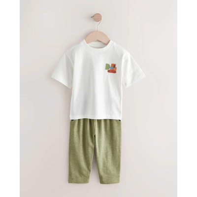 Комплект: футболка + джогери Next White
