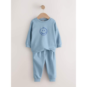 Комплект оверсайз на флісі Light Blue/Smile