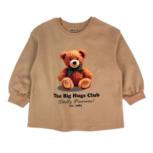 Лонгслів Hugs club бежевий