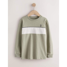 Лонгслів Colourblock /Green