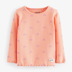 Лонгслів Ribbed/Orange