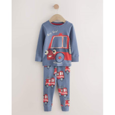 Піжама з бавовняного трикотажу Emergency/Grey-blue