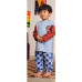Піжама оверсайз з бавовняного трикотажу Next Cartoon/Light Blue
