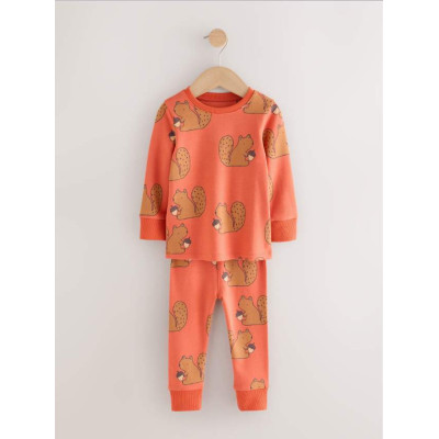 Піжама з бавовняного трикотажу Next Autumn/Orange