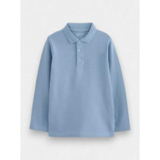 Поло з довгим рукавом Basic /Blue