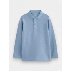 Поло з довгим рукавом Basic /Blue