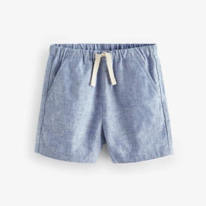 Шорти лляні Linen/Blue Chambray