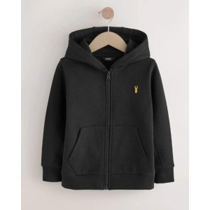 Зіп худі з флісовим начосом Black Logo