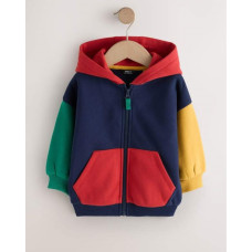 Худі з флісовим начосом Colourblock Bright Zip