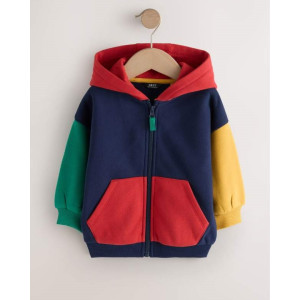 Худі з флісовим начосом Colourblock Bright Zip