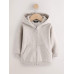 Зіп худі оверсайз на флісі /Вівсяний меланж
